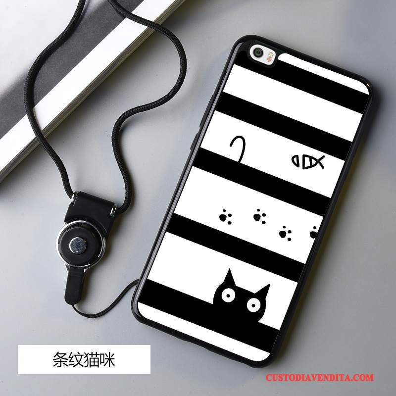 Custodia Mi Note Creativo Nero Piccola, Cover Mi Note Cartone Animato Tendenza Ornamenti Appesi