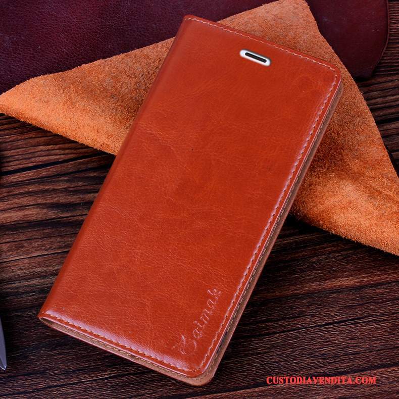 Custodia Mi Note Pelle Rosso Piccola, Cover Mi Note Protezione Telefono