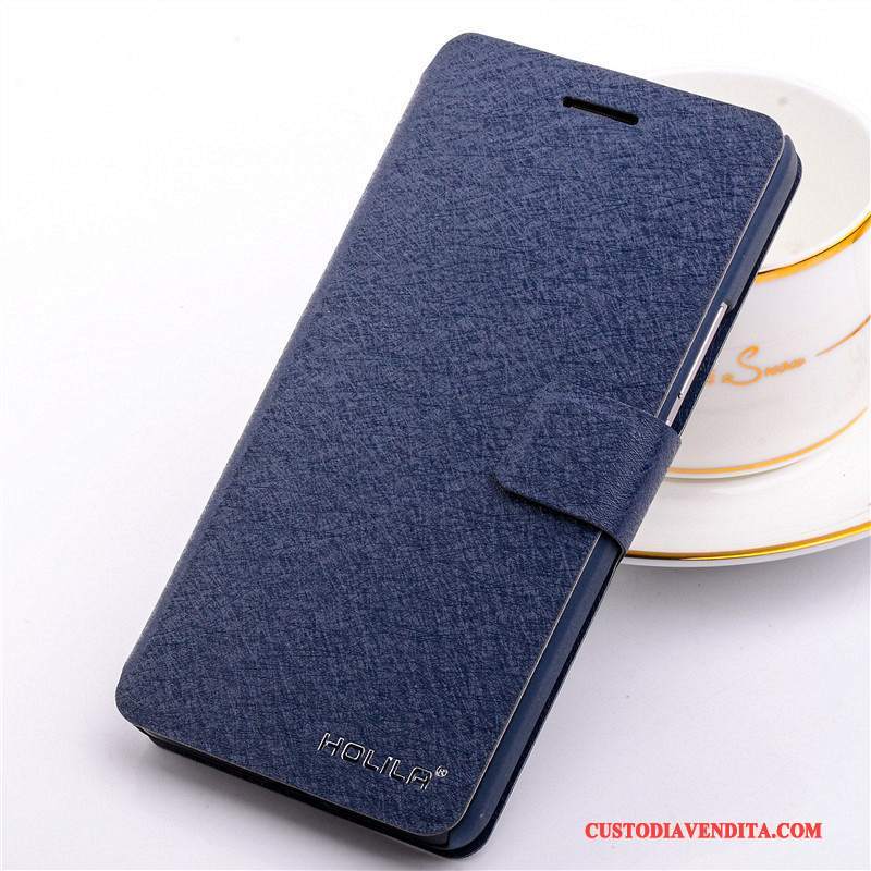 Custodia Mi Note Protezione Piccolatelefono, Cover Mi Note Pelle Blu Chiaro