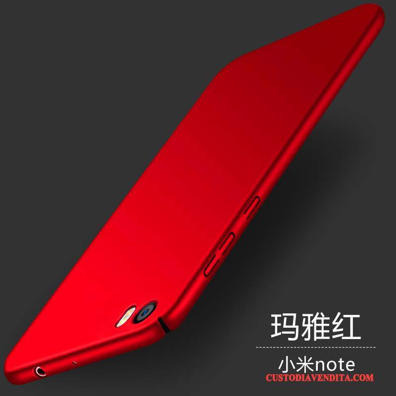 Custodia Mi Note Protezione Telefono Macchiati, Cover Mi Note Rosso Leggere