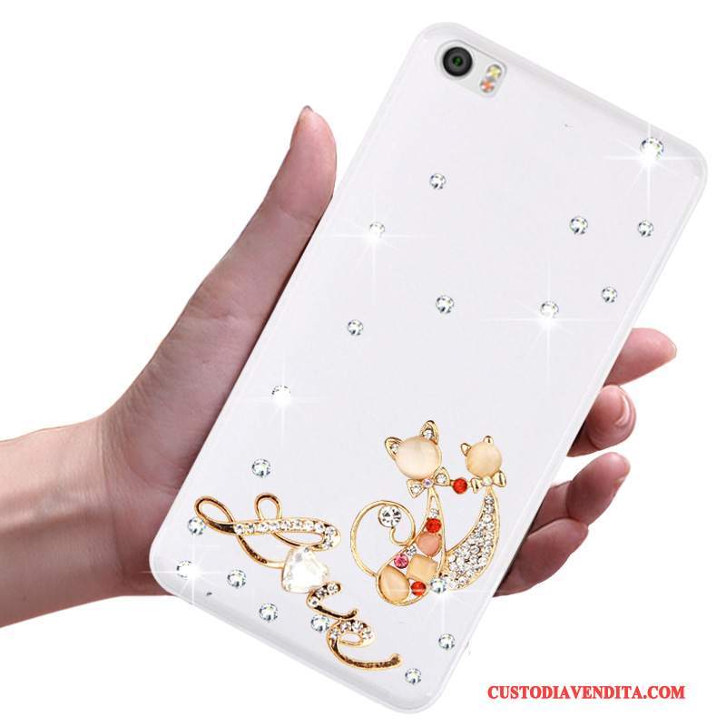 Custodia Mi Note Protezione Telefono Verde, Cover Mi Note Strass Piccola Morbido