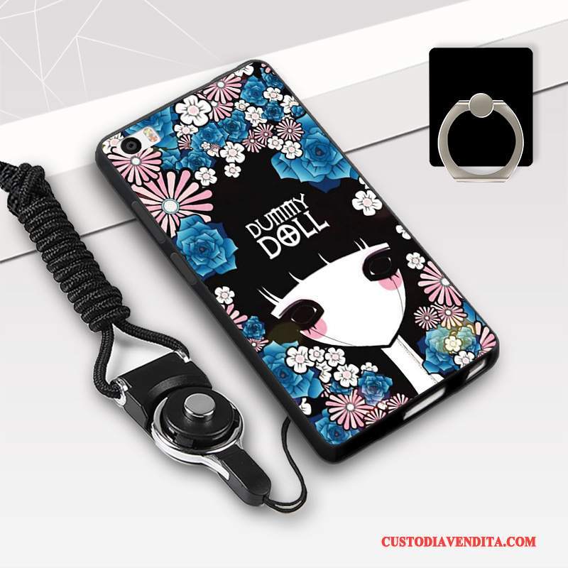 Custodia Mi Note Silicone Ornamenti Appesi Piccola, Cover Mi Note Anti-caduta Rosa