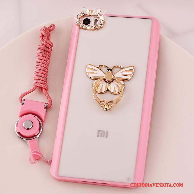 Custodia Mi Note Strass Supporto Rosa, Cover Mi Note Protezione Piccola Ornamenti Appesi