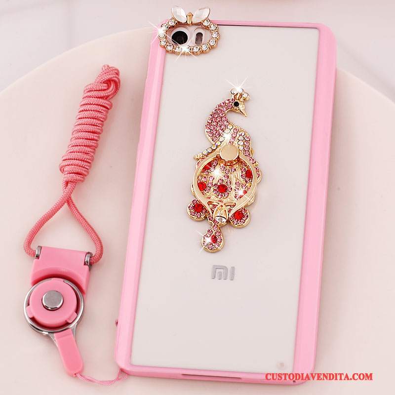 Custodia Mi Note Strass Supporto Rosa, Cover Mi Note Protezione Piccola Ornamenti Appesi