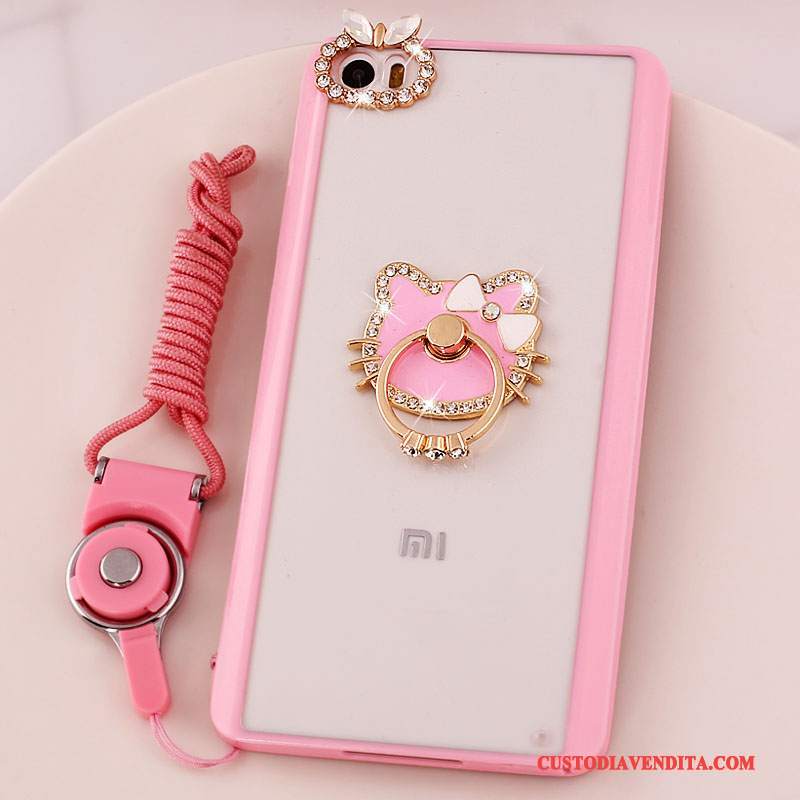 Custodia Mi Note Strass Supporto Rosa, Cover Mi Note Protezione Piccola Ornamenti Appesi