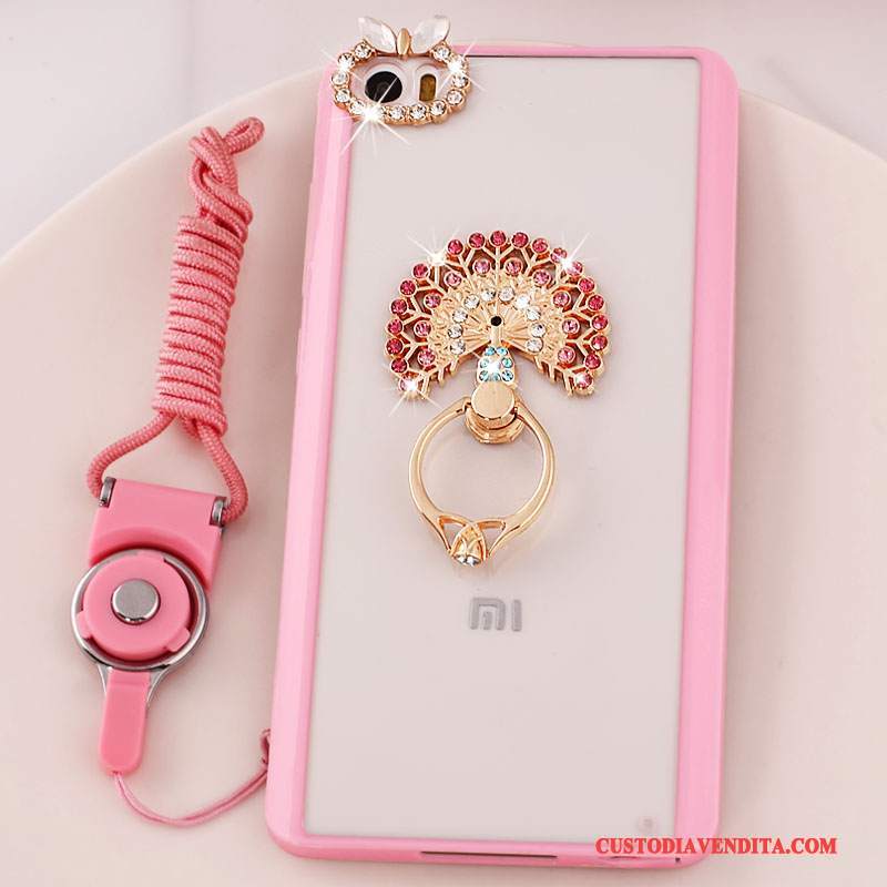 Custodia Mi Note Strass Supporto Rosa, Cover Mi Note Protezione Piccola Ornamenti Appesi