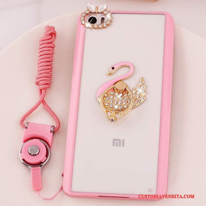 Custodia Mi Note Strass Supporto Rosa, Cover Mi Note Protezione Piccola Ornamenti Appesi