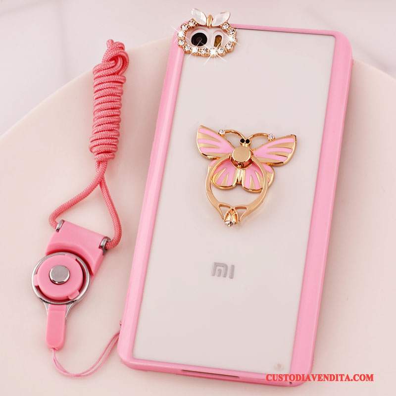 Custodia Mi Note Strass Supporto Rosa, Cover Mi Note Protezione Piccola Ornamenti Appesi