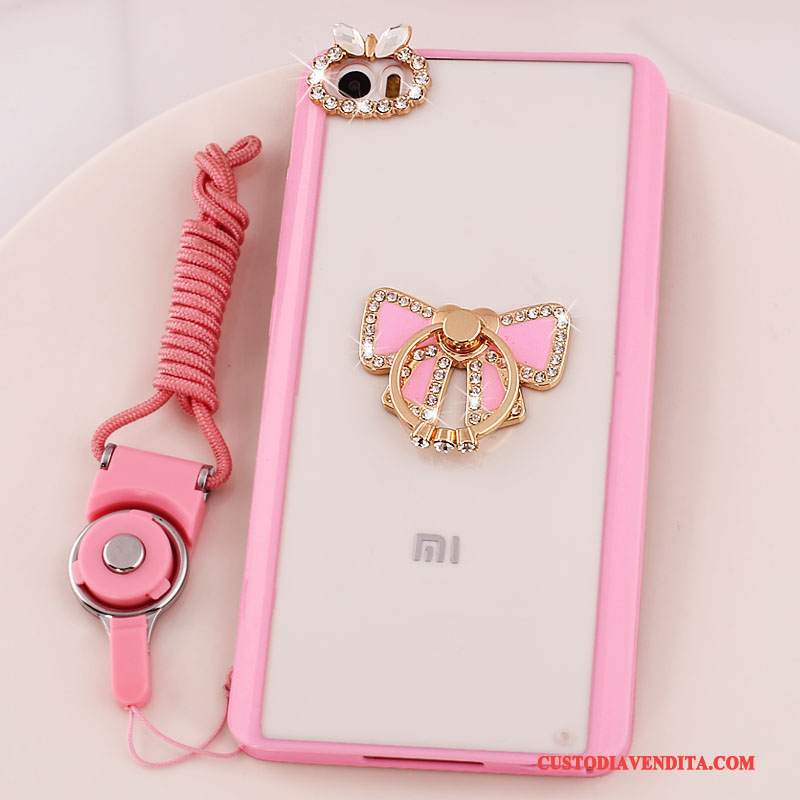 Custodia Mi Note Strass Supporto Rosa, Cover Mi Note Protezione Piccola Ornamenti Appesi