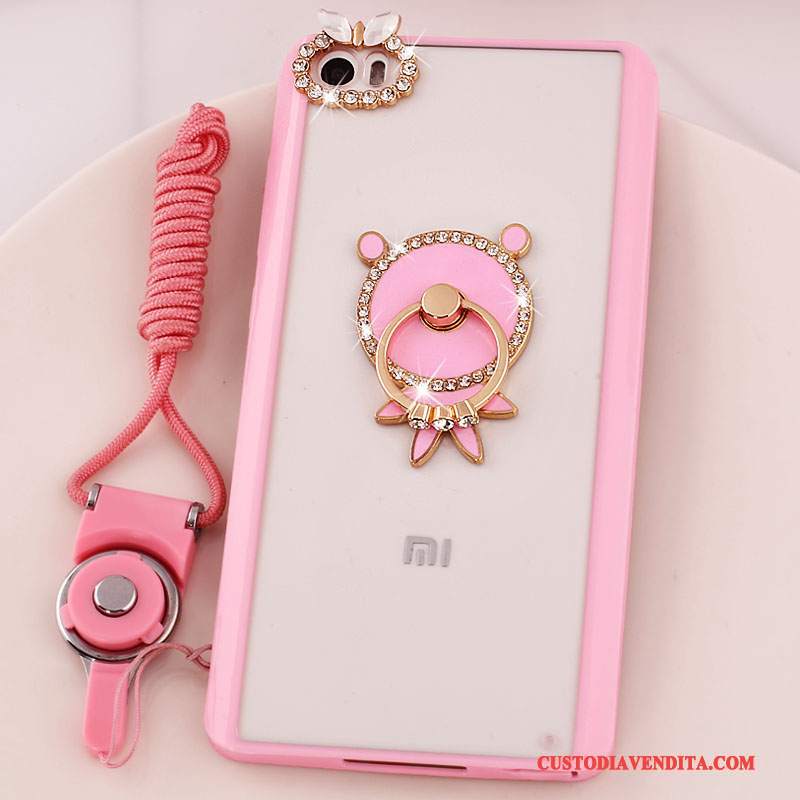 Custodia Mi Note Strass Supporto Rosa, Cover Mi Note Protezione Piccola Ornamenti Appesi