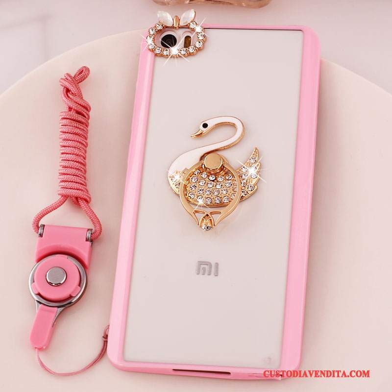 Custodia Mi Note Strass Supporto Rosa, Cover Mi Note Protezione Piccola Ornamenti Appesi