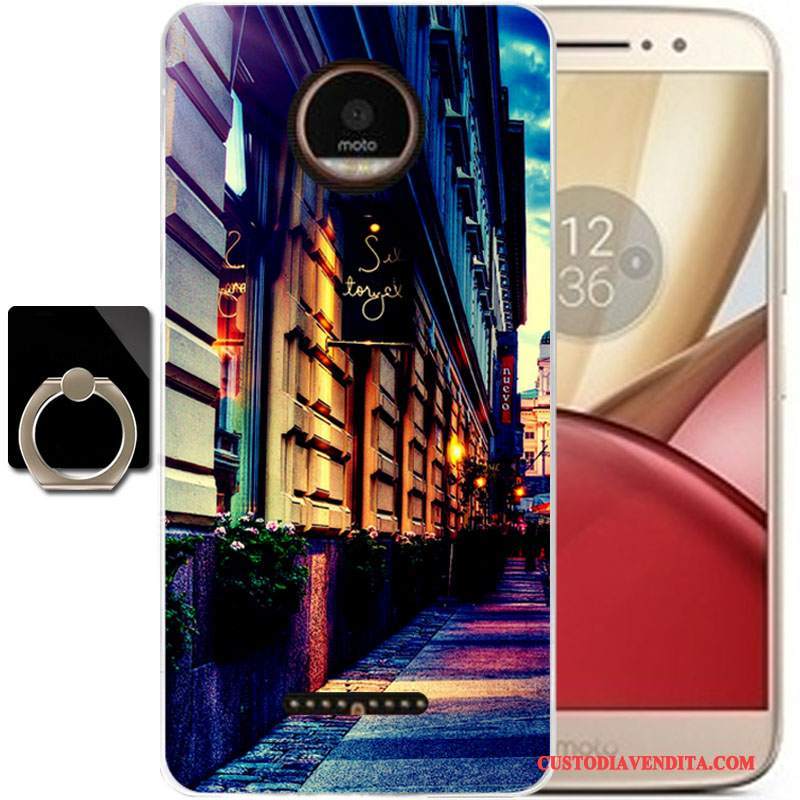 Custodia Moto C Cartone Animato Bello Morbido, Cover Moto C Silicone Rosa Tutto Incluso