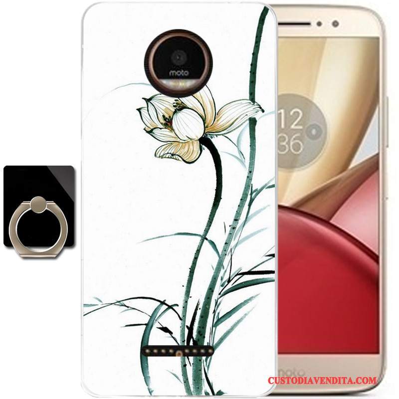 Custodia Moto C Silicone Inchiostro Morbido, Cover Moto C Protezione Tutto Incluso Vento