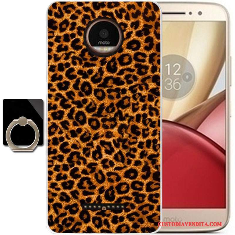 Custodia Moto C Silicone Morbidotelefono, Cover Moto C Moda Anti-caduta Nero