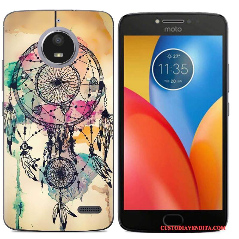 Custodia Moto E4 Colore Telefono Morbido, Cover Moto E4 Cartone Animato Nero Tutto Incluso