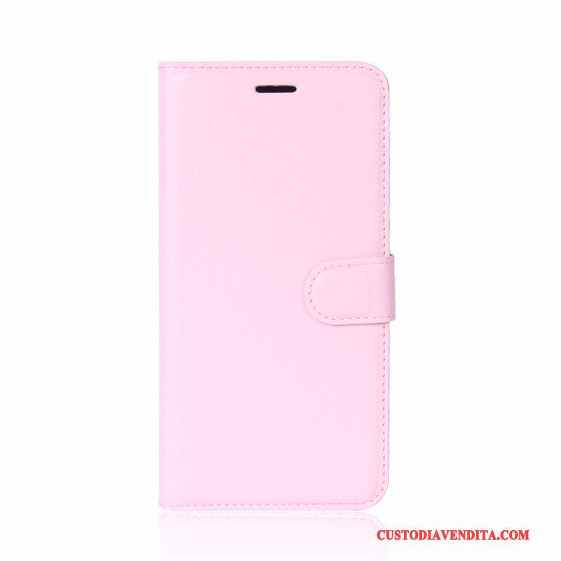 Custodia Moto E4 Pelle Modello Rosa, Cover Moto E4 Portafoglio Litchi Supporto