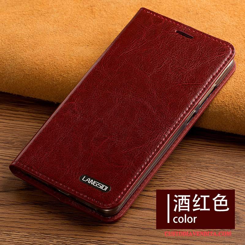 Custodia Moto E4 Plus Protezione Anti-cadutatelefono, Cover Moto E4 Plus Pelle Vino Rosso Personalizza