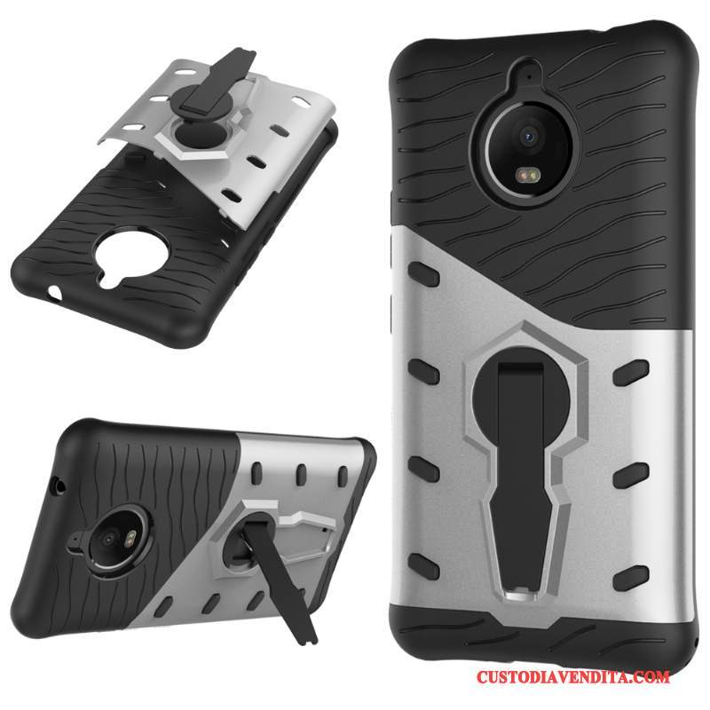 Custodia Moto E4 Plus Protezione Grigio Nuovo, Cover Moto E4 Plus Anti-cadutatelefono