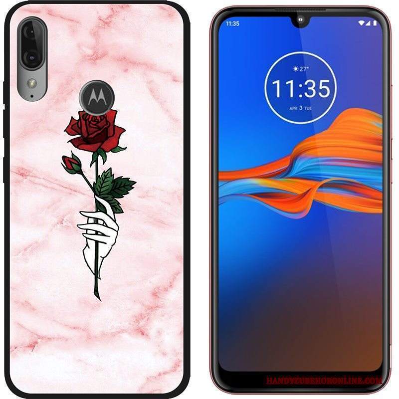 Custodia Moto E6 Plus Cartone Animato Tendenza Vendita Calda, Cover Moto E6 Plus Colore Telefono Macchiati