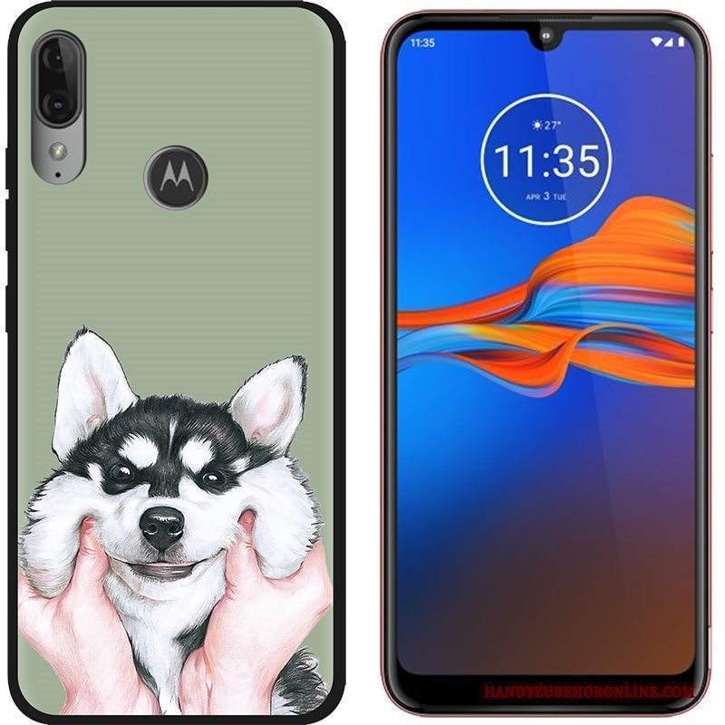 Custodia Moto E6 Plus Cartone Animato Tendenza Vendita Calda, Cover Moto E6 Plus Colore Telefono Macchiati