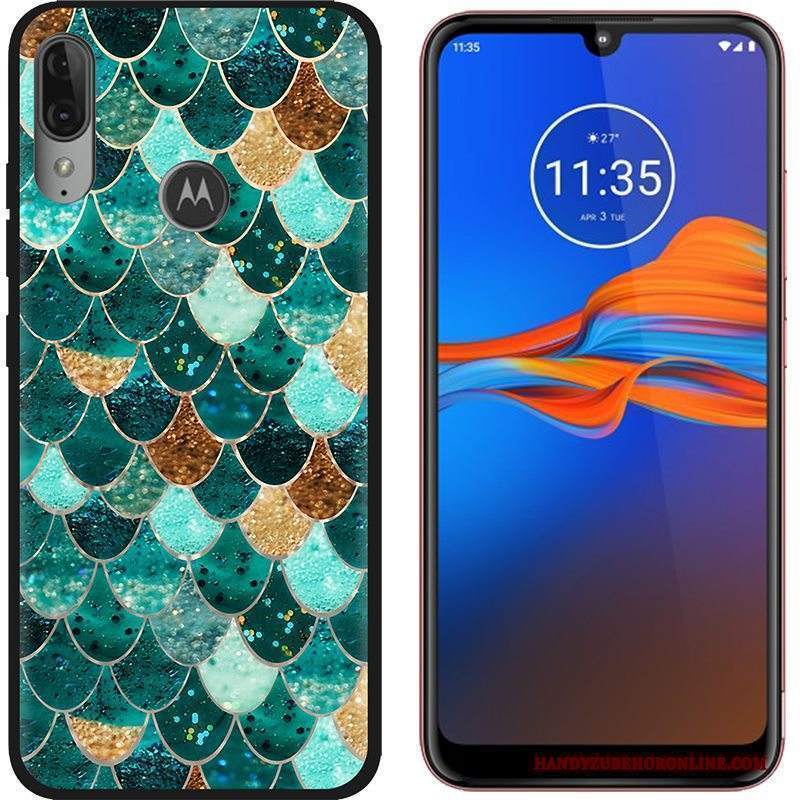 Custodia Moto E6 Plus Cartone Animato Tendenza Vendita Calda, Cover Moto E6 Plus Colore Telefono Macchiati