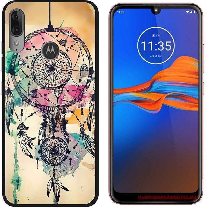 Custodia Moto E6 Plus Cartone Animato Tendenza Vendita Calda, Cover Moto E6 Plus Colore Telefono Macchiati