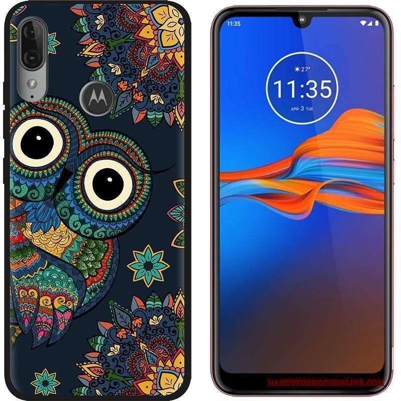 Custodia Moto E6 Plus Cartone Animato Tendenza Vendita Calda, Cover Moto E6 Plus Colore Telefono Macchiati