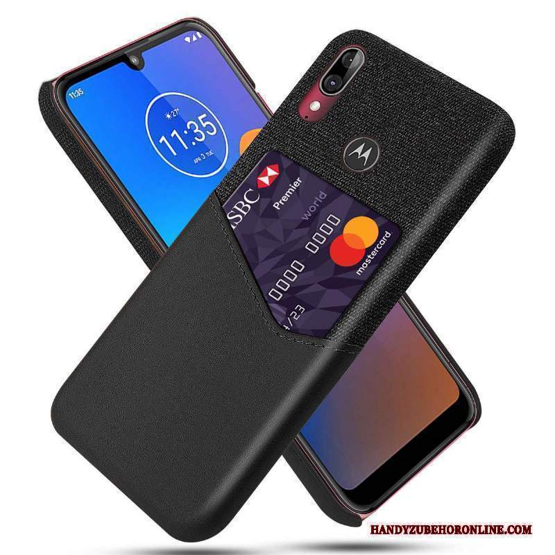 Custodia Moto E6 Plus Pelle Qualità Modello, Cover Moto E6 Plus Macchiatitelefono