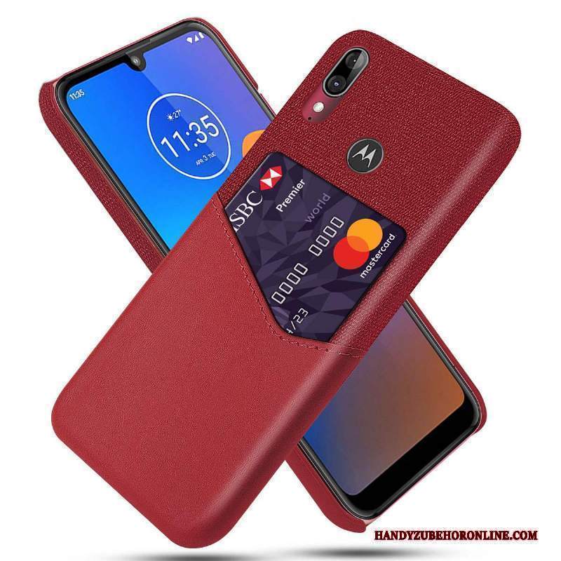 Custodia Moto E6 Plus Pelle Qualità Modello, Cover Moto E6 Plus Macchiatitelefono