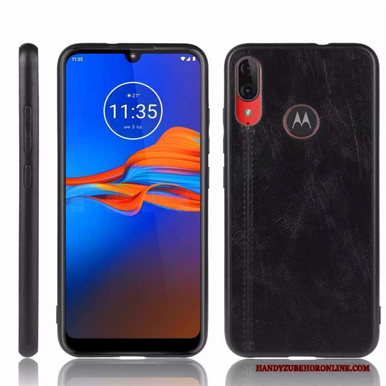 Custodia Moto E6 Plus Protezione Anti-caduta Blu, Cover Moto E6 Plus Semplicitelefono