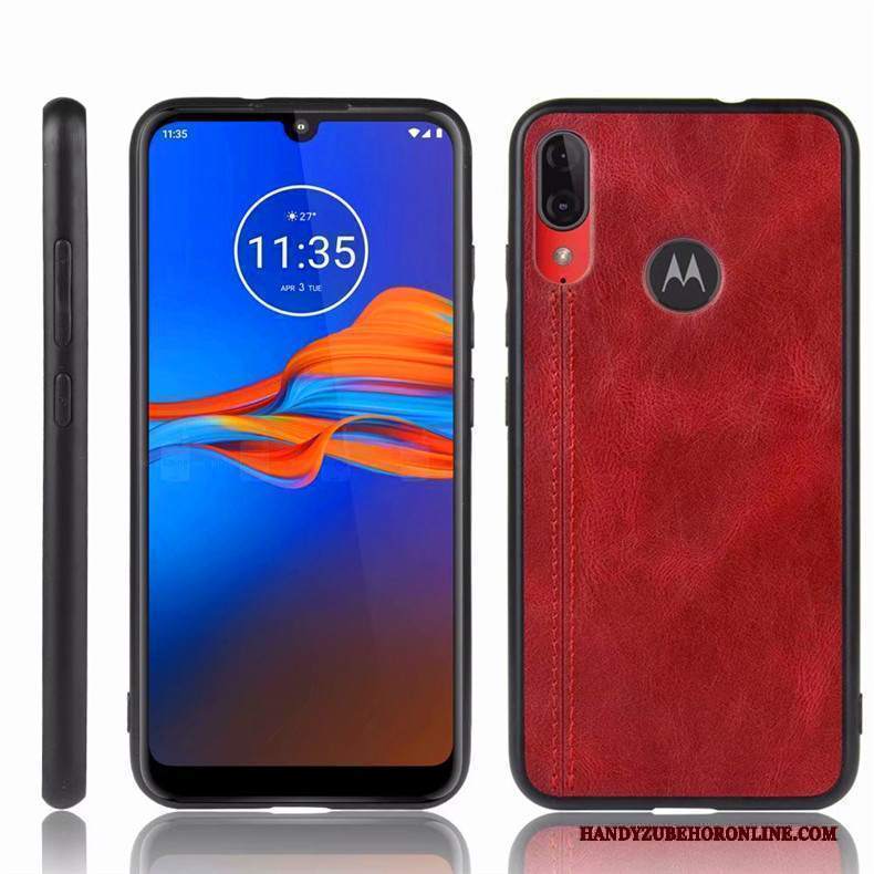 Custodia Moto E6 Plus Protezione Anti-caduta Blu, Cover Moto E6 Plus Semplicitelefono