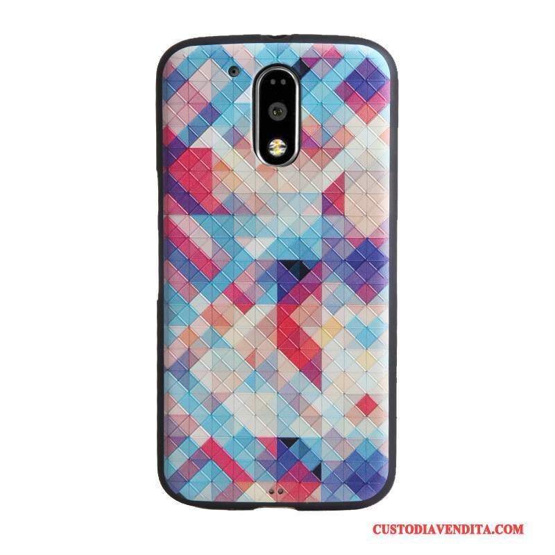 Custodia Moto G4 Play Cartone Animato Tendenza Morbido, Cover Moto G4 Play Goffratura Blutelefono