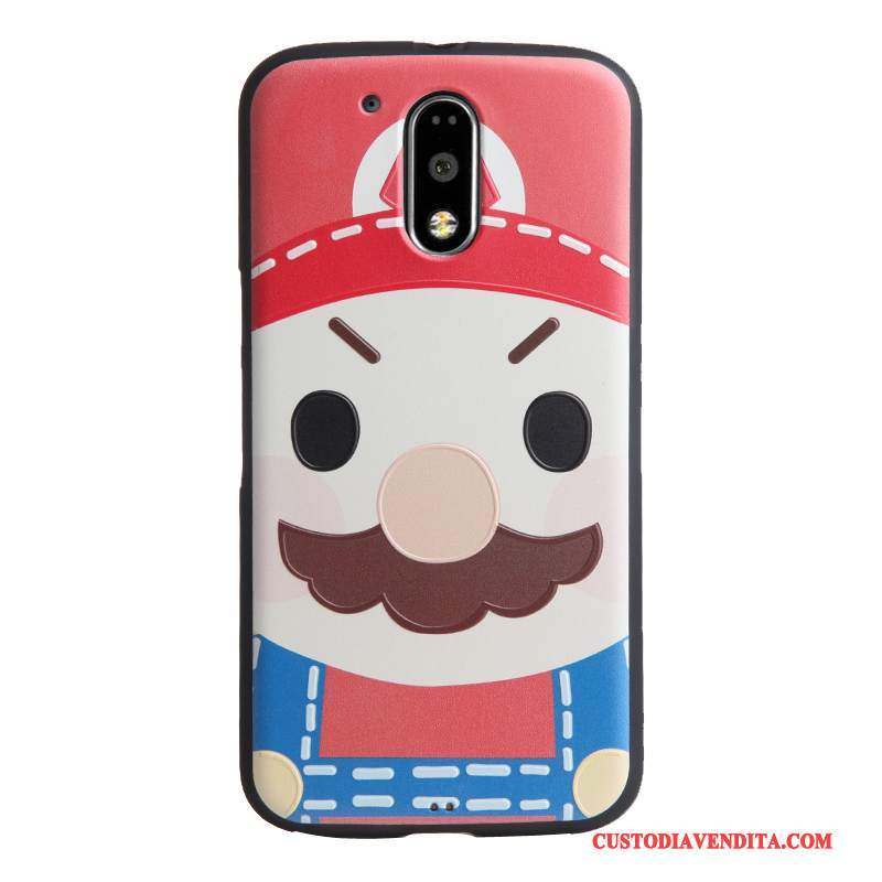 Custodia Moto G4 Play Cartone Animato Tendenza Morbido, Cover Moto G4 Play Goffratura Blutelefono