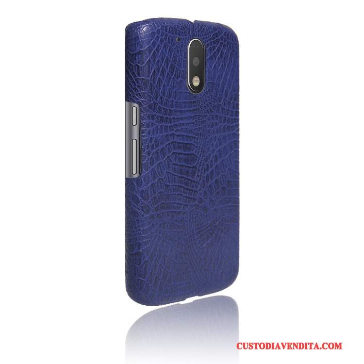 Custodia Moto G4 Play Pelle Coperchio Posteriore Rosso, Cover Moto G4 Play Protezione Telaio Difficile