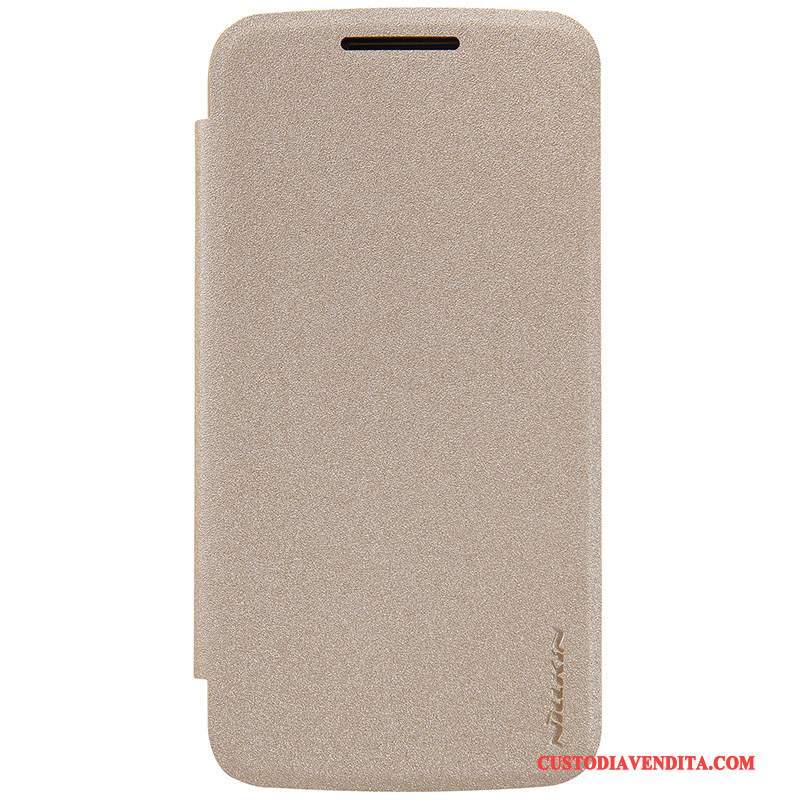 Custodia Moto G4 Play Pelle Orotelefono, Cover Moto G4 Play Protezione Bianco