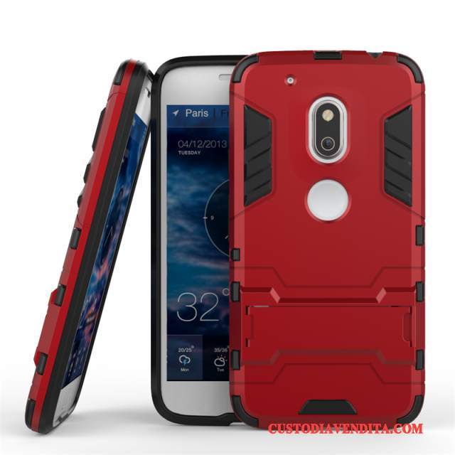 Custodia Moto G4 Play Protezione Oro Supporto, Cover Moto G4 Play Doppia Gonnatelefono