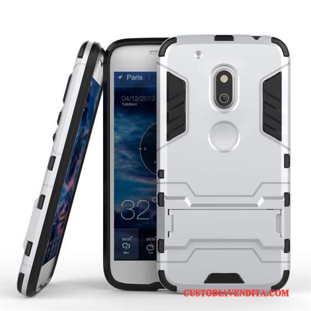 Custodia Moto G4 Play Protezione Oro Supporto, Cover Moto G4 Play Doppia Gonnatelefono