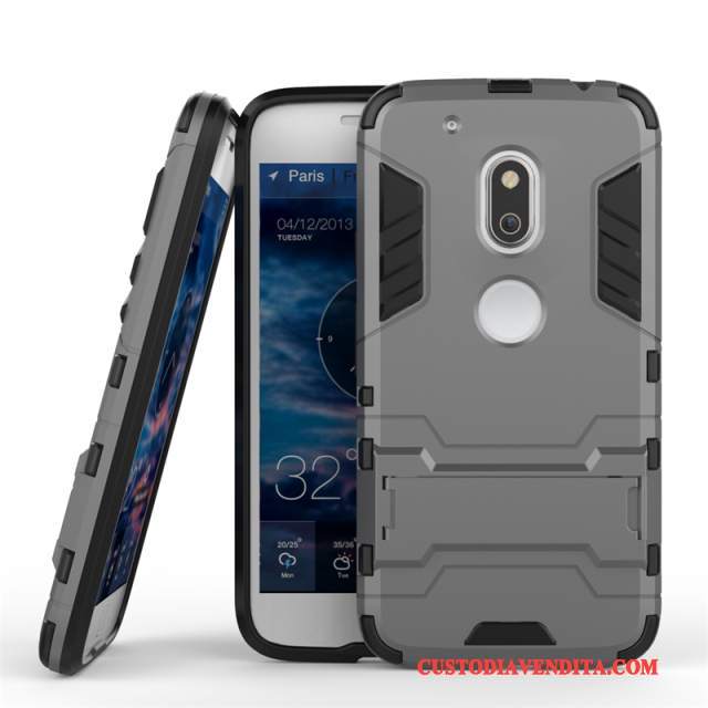 Custodia Moto G4 Play Protezione Oro Supporto, Cover Moto G4 Play Doppia Gonnatelefono