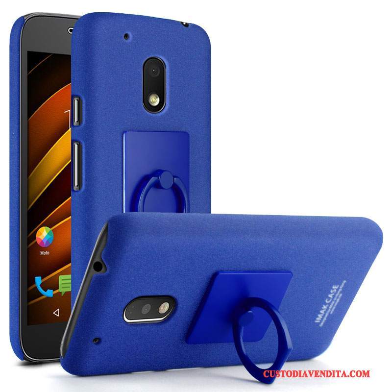 Custodia Moto G4 Play Protezione Ring Borse, Cover Moto G4 Play Macchiati Blu Scuro