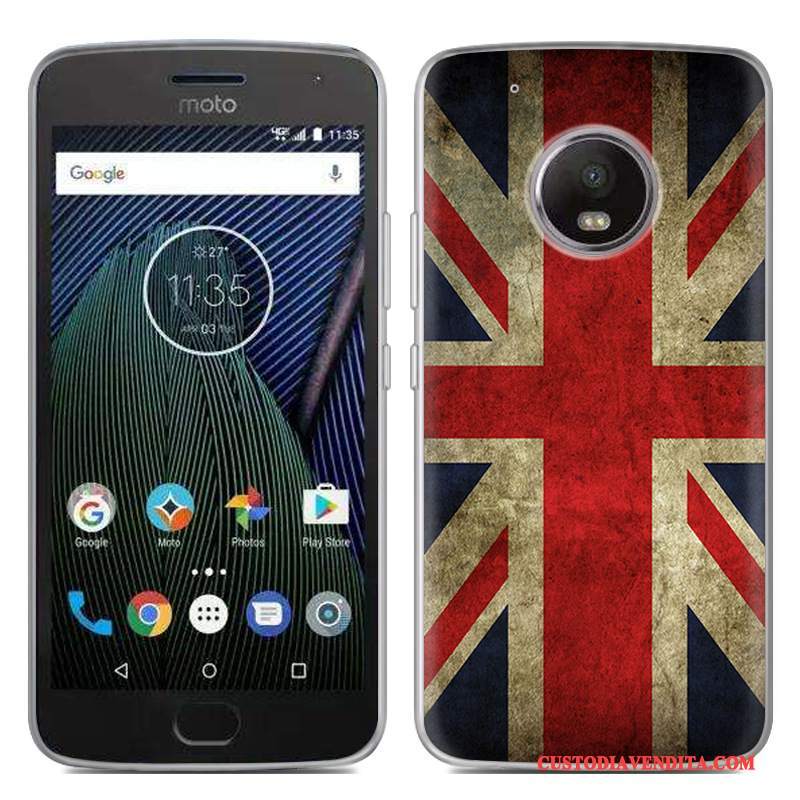 Custodia Moto G5 Cartone Animato Morbido Nuovo, Cover Moto G5 Colore Nerotelefono