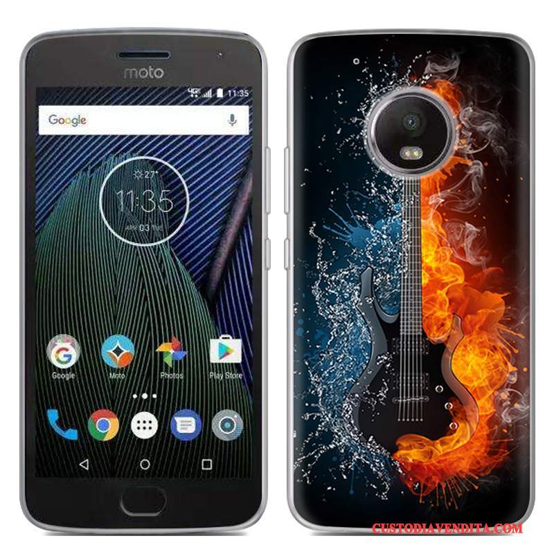 Custodia Moto G5 Plus Creativo Offerta Speciale Morbido, Cover Moto G5 Plus Silicone Rossotelefono