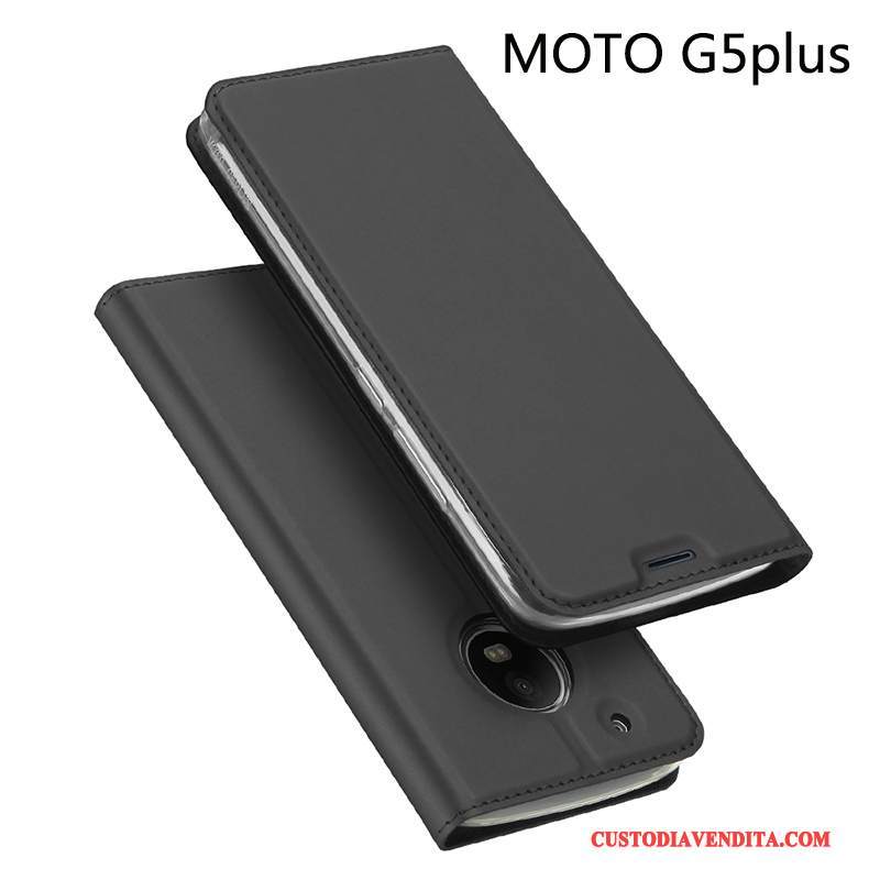 Custodia Moto G5 Plus Pelle Leggere Tutto Incluso, Cover Moto G5 Plus Protezione Affari Rosa