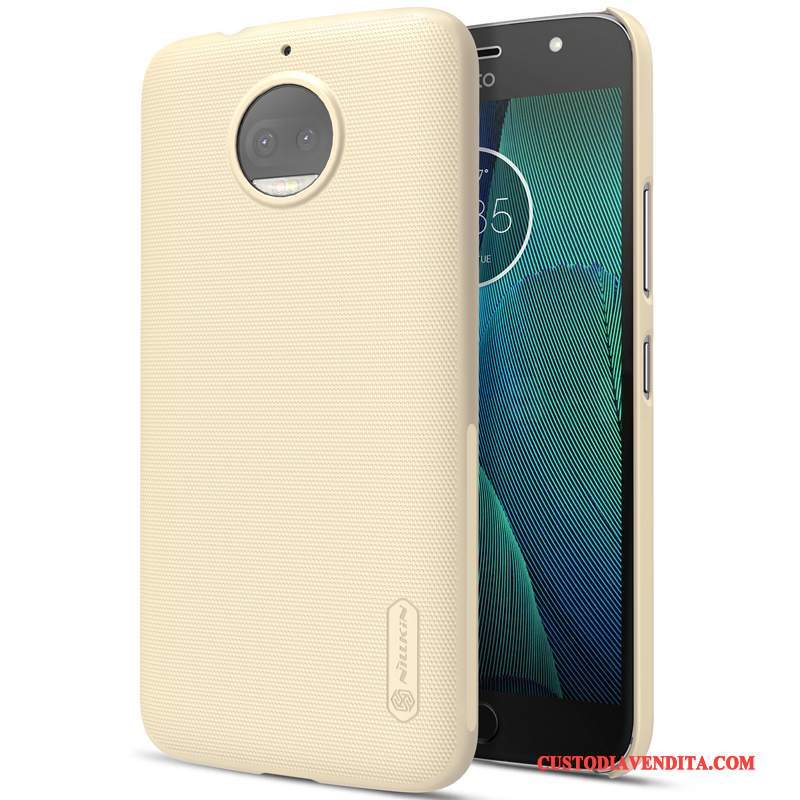 Custodia Moto G5 Plus Protezione Giallotelefono, Cover Moto G5 Plus Chiaro Oro