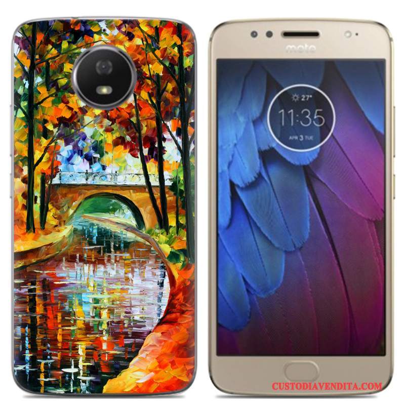 Custodia Moto G5s Creativo Hemmingtelefono, Cover Moto G5s Protezione Anti-caduta Morbido