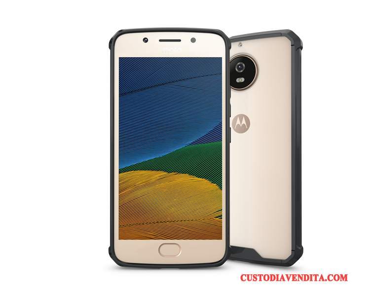 Custodia Moto G5s Plus Protezione Tutto Incluso Armatura, Cover Moto G5s Plus Zero Trasparente