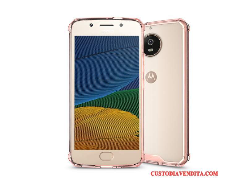 Custodia Moto G5s Plus Protezione Tutto Incluso Armatura, Cover Moto G5s Plus Zero Trasparente