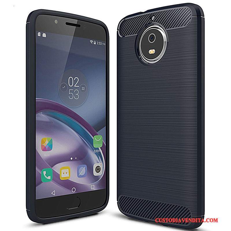 Custodia Moto G5s Plus Silicone Nero Morbido, Cover Moto G5s Plus Protezione Fibratelefono