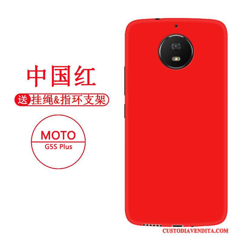 Custodia Moto G5s Plus Silicone Tutto Incluso Di Personalità, Cover Moto G5s Plus Protezione Morbido Nero