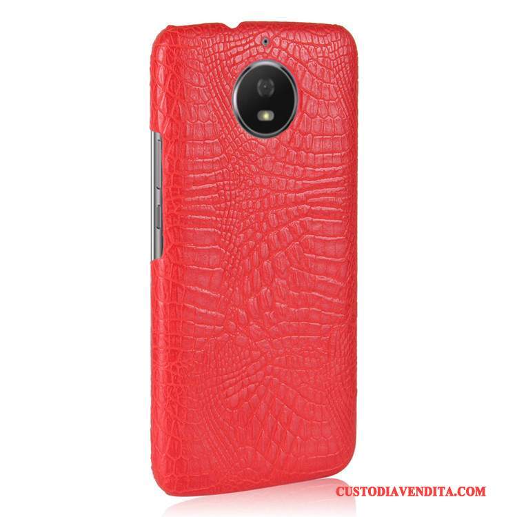 Custodia Moto G5s Vintage Telefono Difficile, Cover Moto G5s Protezione Modello Coccodrillo Rosso