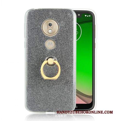 Custodia Moto G7 Play Protezione Europa Supporto, Cover Moto G7 Play Rosa Anti-caduta